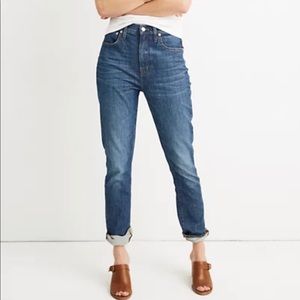 Madewell high rise slim boyfriend jeans